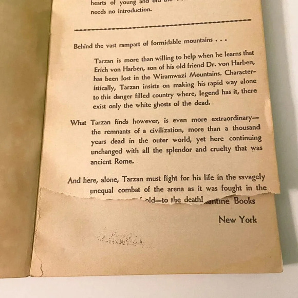 Vtg 60s Mix Lot of 20 Famous Tarzan Series Edgar Rice Burroughs Ballantine Books - Picture 10 of 16